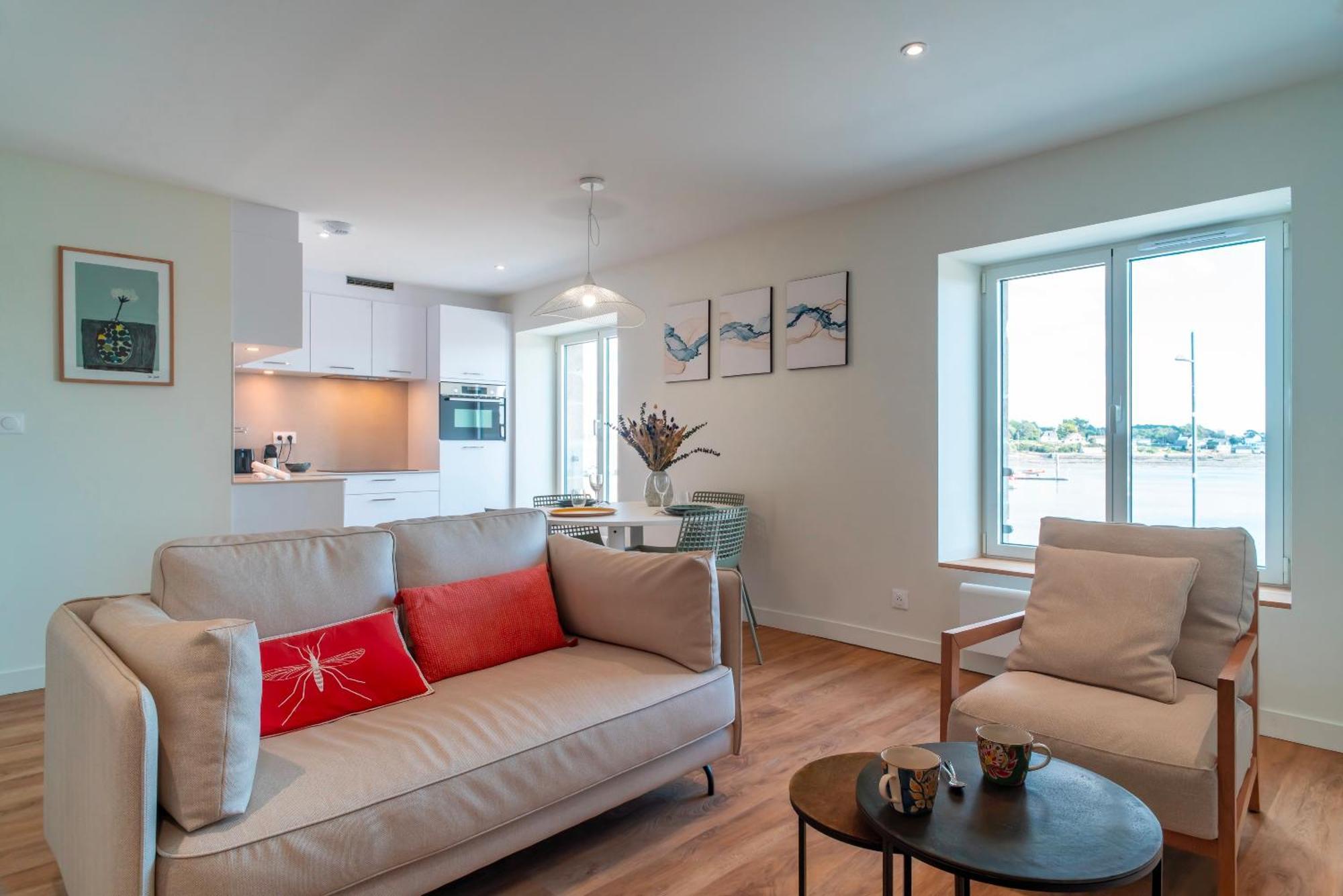 Villa Du Port 2 - Appt Vue Port Ла-Трините-сюр-Мер Экстерьер фото